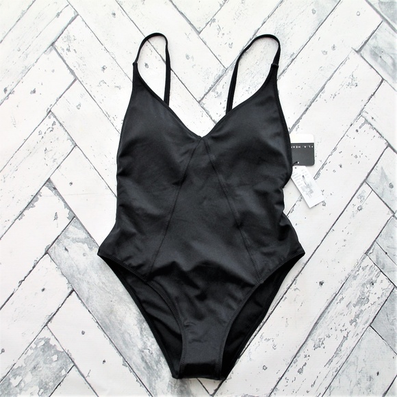 La Hearts Other - Pac Sun LA Hearts Swimsuit Shiny Black One Piece La Hearts Other - Pac Sun LA Hearts Swimsuit Shiny Black One Piece